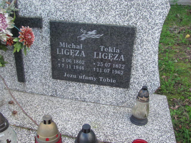 Michał Ligęza 1862 Bobowa - Grobonet - Wyszukiwarka osób pochowanych
