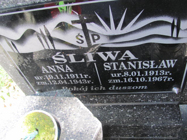 Stanisław Śliwa 1913 Bobowa - Grobonet - Wyszukiwarka osób pochowanych