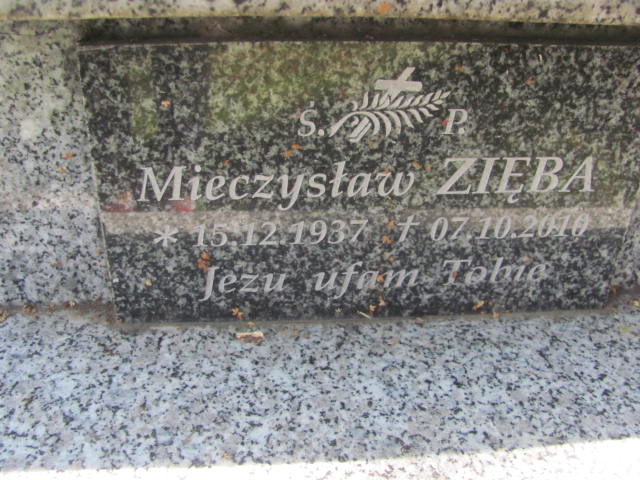 Mieczysław Zięba 1937 Bobowa - Grobonet - Wyszukiwarka osób pochowanych