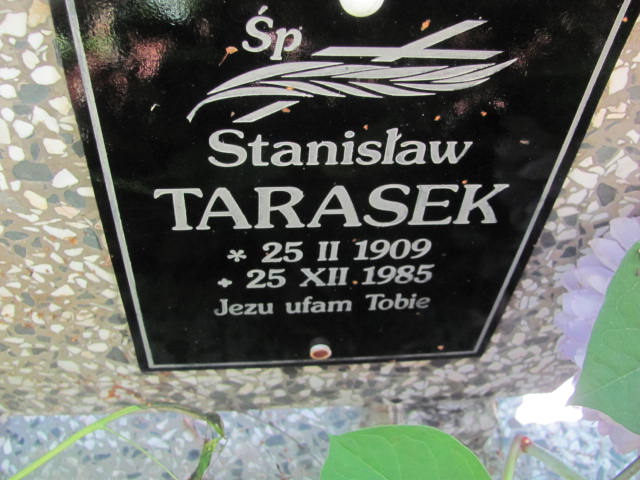 Stanisław Tarasek 1909 Bobowa - Grobonet - Wyszukiwarka osób pochowanych