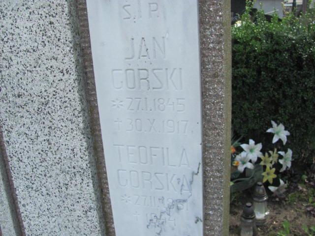 Jan Górski 1845 Bobowa - Grobonet - Wyszukiwarka osób pochowanych
