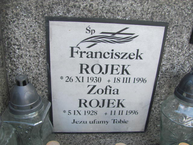Franciszek Rojek 1930 Bobowa - Grobonet - Wyszukiwarka osób pochowanych