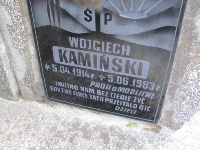 Wojciech Kamiński 1914 Bobowa - Grobonet - Wyszukiwarka osób pochowanych