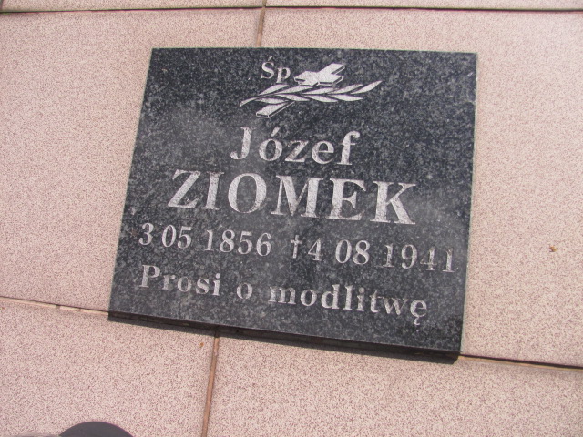 Józef Ziomek 1856 Bobowa - Grobonet - Wyszukiwarka osób pochowanych