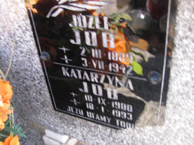 Katarzyna Job 1900 Bobowa - Grobonet - Wyszukiwarka osób pochowanych