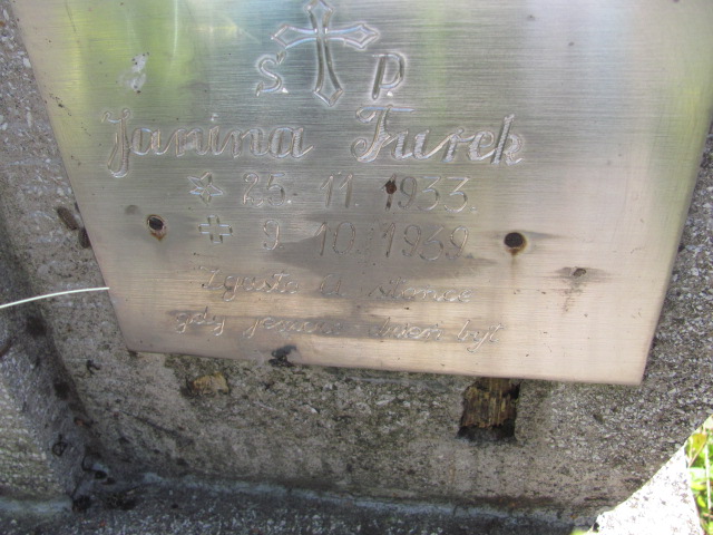 Janina Turek 1933 Bobowa - Grobonet - Wyszukiwarka osób pochowanych