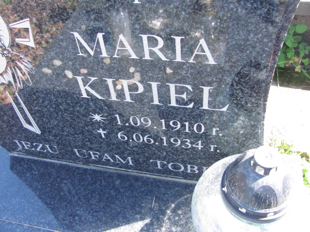 Maria Kipiel 1910 Bobowa - Grobonet - Wyszukiwarka osób pochowanych