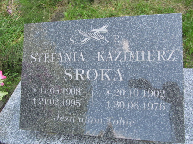 Kazimierz Sroka 1902 Bobowa - Grobonet - Wyszukiwarka osób pochowanych