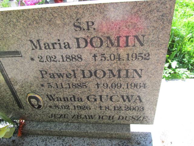 Maria Domin 1888 Bobowa - Grobonet - Wyszukiwarka osób pochowanych