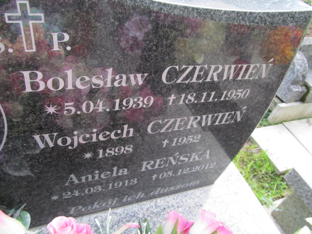 Bolesław Czerwień 1939 Bobowa - Grobonet - Wyszukiwarka osób pochowanych