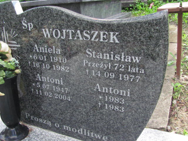 Stanisław Wojtaszek Bobowa - Grobonet - Wyszukiwarka osób pochowanych