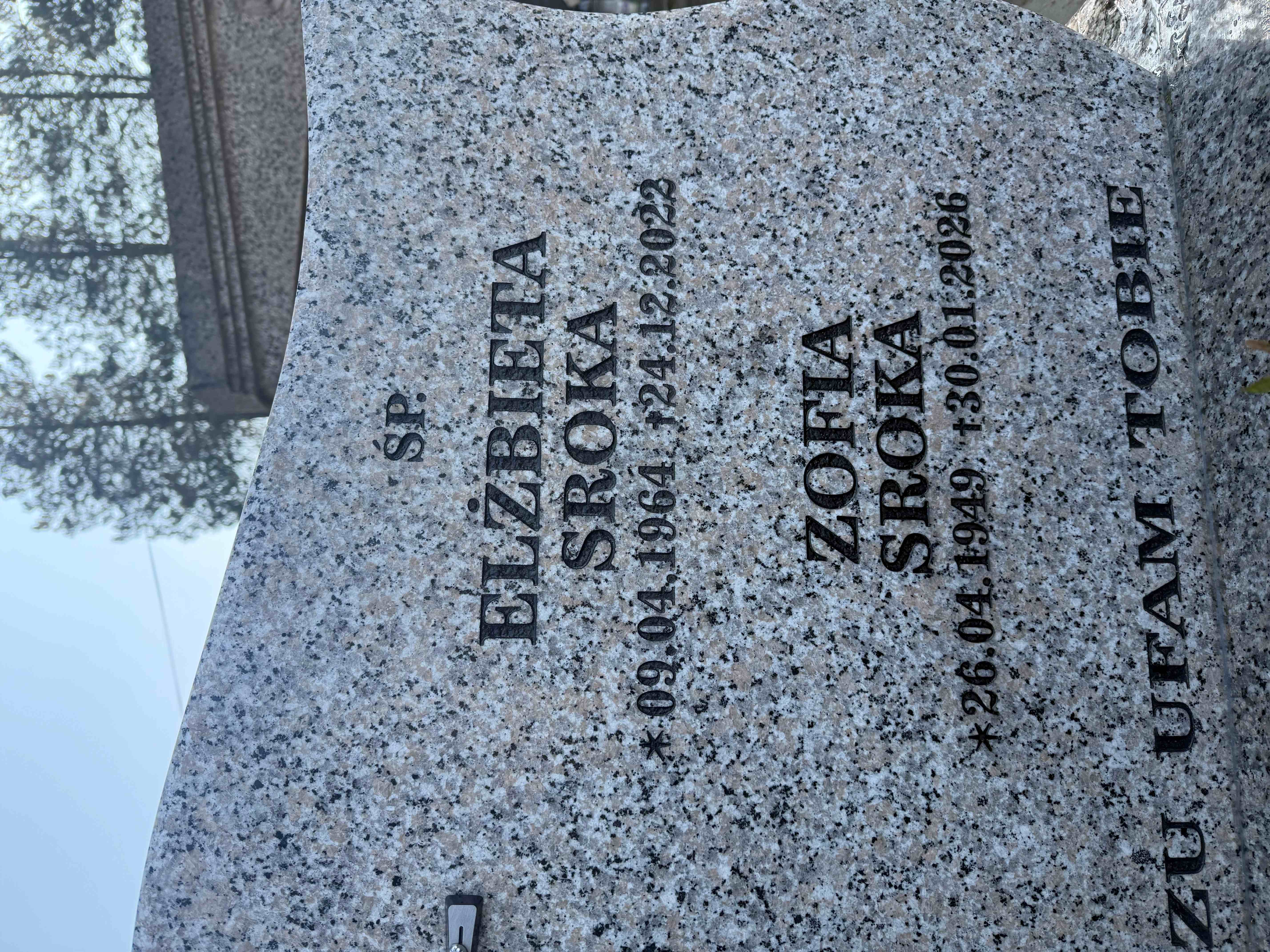 Grób Zofia Sroka