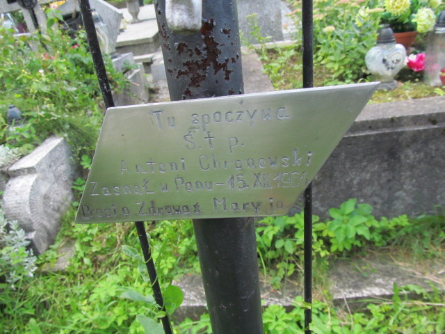 Antoni Chronowski Bobowa - Grobonet - Wyszukiwarka osób pochowanych